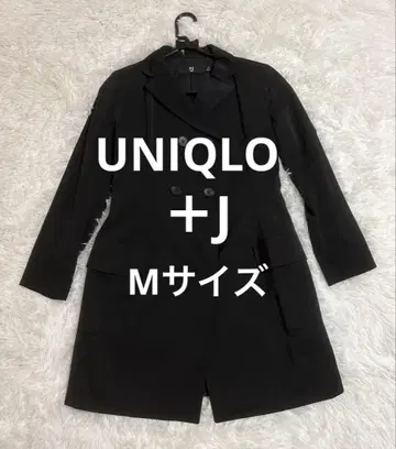 유니클로 스프링 코트 +J 코트 네이비 M 사이즈