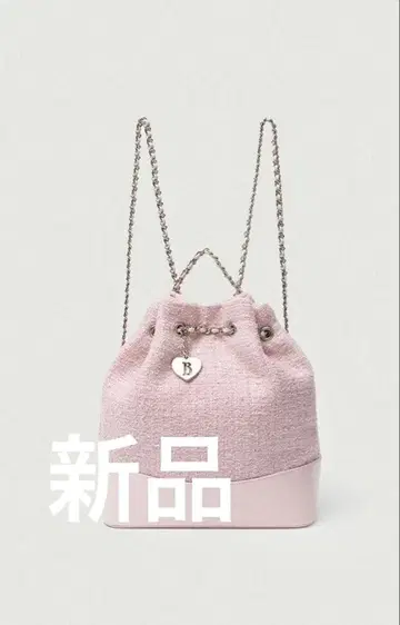 더 바넷 트위드 체인 백 핑크 새상품