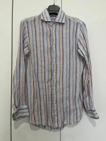 bassett walker 스트라이프 패턴 긴팔 셔츠