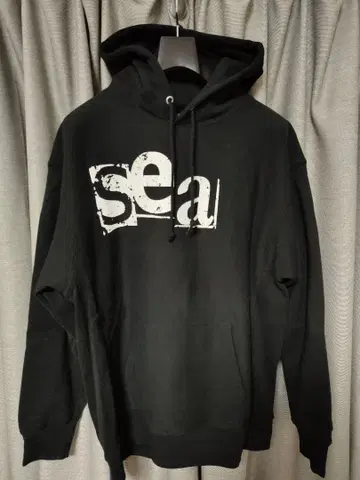 sea wind 로고 후드 부착 후드티