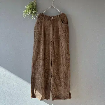 저널 스탠다드 [S] 어른 내추럴 가을 코디 코듀로이 와이드 팬츠