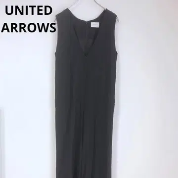 유나이티드 애로우즈 살로펫 블랙 S V넥 울 혼방 포켓 가을/겨울