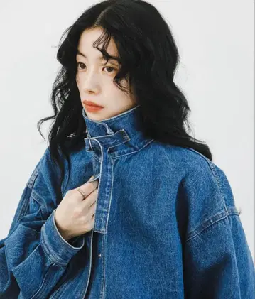 KBF 2WAY 컬러 데님 블루종 라이트 블루