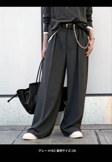 ap studio 슬랙스 팬츠 2턱 와이드 이번 시즌 새상품