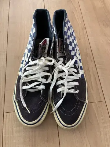 VANS 반스 하이컷 스니커즈 USA제 체크 무늬