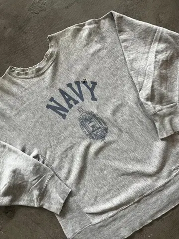 1660 70년대 챔피온 리버스 위브 NAVY 스텐실 프린트