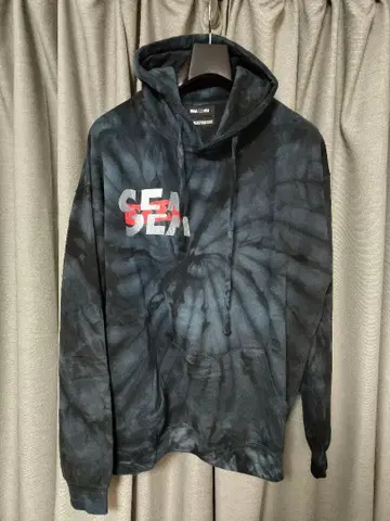 SEA 타이 다이 후드티 블랙/그레이