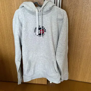 타미 진스 후드티 그레이