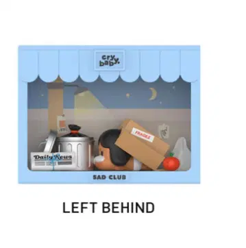 POP MART SAD CLUB cry baby 피규어