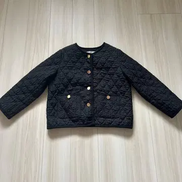 [ caho 콜라보 ] 퀼팅 자켓 블랙 XS 사이즈