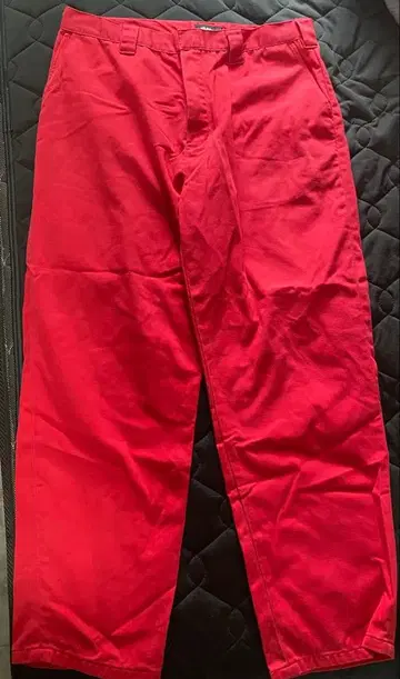 XLARGE 36인치 워크 팬츠 레드