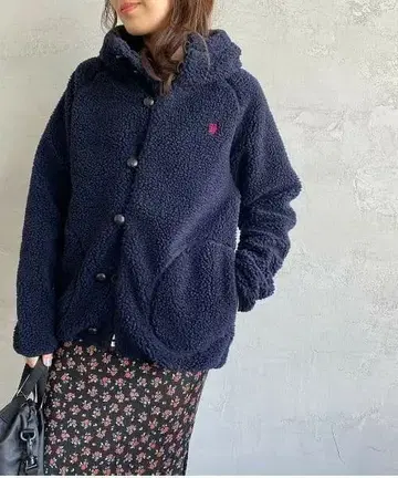 Gymphlex 짐플렉스 싸개 단추 보아 후드 자켓