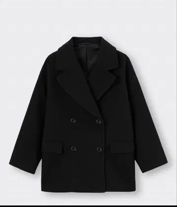 GU 코지 멜톤 오버 사이즈 하프 코트