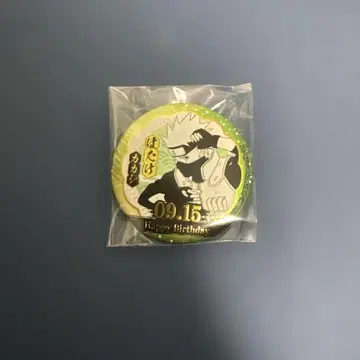 NARUTO 벌스데이 금박 홀로그램 캔뱃지 한정품 하타케 카카시