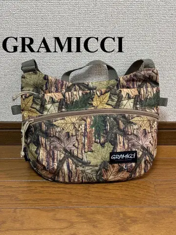 [ GRAMICCI ] 새상품급 레어 코듀라 숄더백 리프 카모