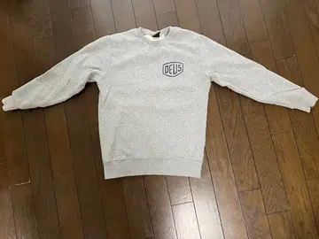 DEUS 그레이 로고 맨투맨 사이즈 10