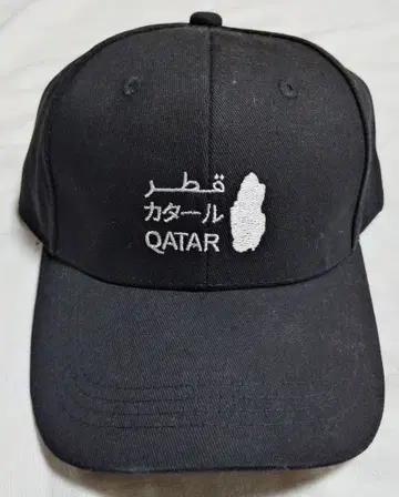 오사카 만박 2025 카타르 자수 블랙 캡