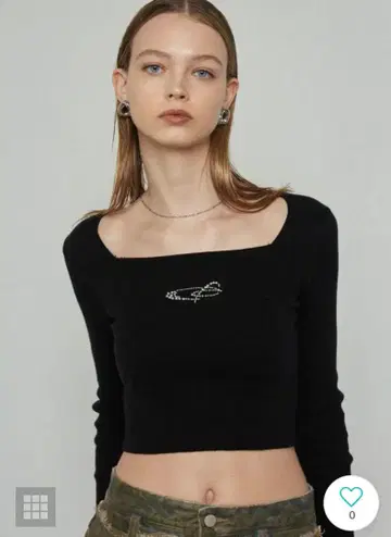 EMODA 블랙 크롭 니트 사이즈 F 프리 사이즈