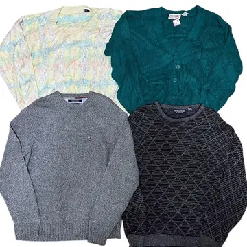 US 구제 의류 니트 스웨터 4개 묶음 판매 NT01