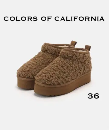 [ 새상품 ] COLORS OF CALIFORNIA curly boot