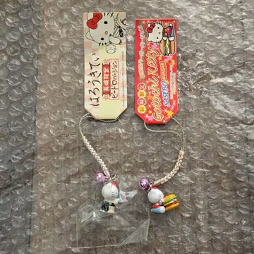 HELLO KITTY 지역 특산품 매듭 스트랩 2개 세트 나가사키 사세보
