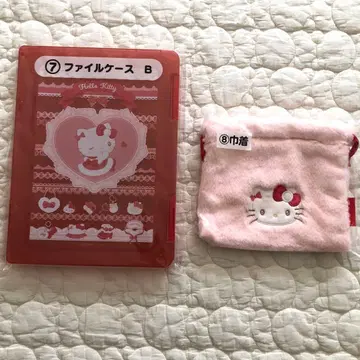 [ 익명 배송 ] 헬로키티 제일복권 파일 케이스 B 복조리 묶음 판매