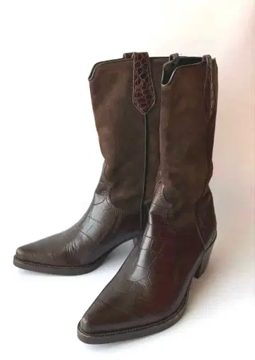 DUCCIO DEL DUCA 웨스턴 부츠 다크 브라운