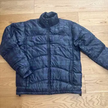 THE NORTH FACE 다운 자켓 체크 무늬 L