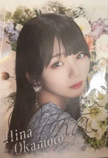 노기자카 mobile 노기 BOX 오카모토 히나 친필 사인 캔버스 보드