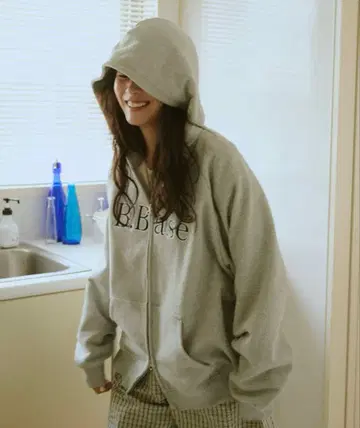 BROKENBASE B.BaseDouble-Zip Hoodie 그레이 S