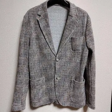 EN AVANCE 엔아반스 니트 원단 컷오프 이탈리아제 자켓