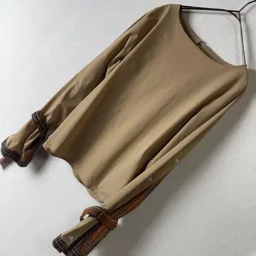 AMERI 아메리 풀오버 오피스 가을 베이지 F