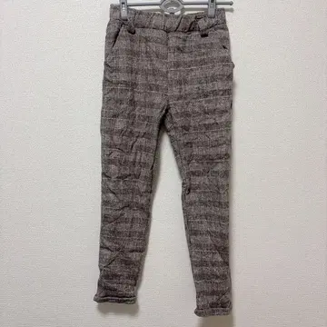 체크 무늬 캐주얼 팬츠 [ S ] 그레이 계열