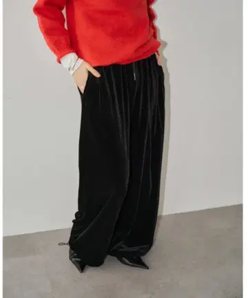 미사용 DRWCYS 도로시 벨로아 2way 팬츠 블랙