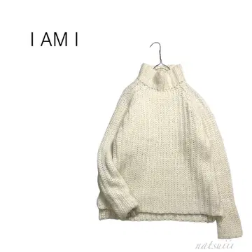I AM I 아이아 마이 하이넥 큼직한 로빙 니트