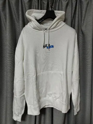 화이트 후드 부착 후드티 WIND AND SEA