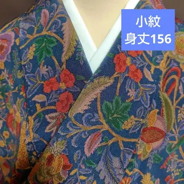 코몬 기장 156 사라사 무늬 크레이프 원단 새상품급