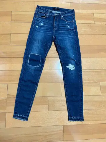 데미지 가공 데님 S