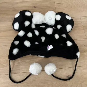디즈니 팬 캡 도트 블랙