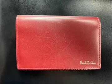 폴 스미스 빨간색 가죽 명함지갑