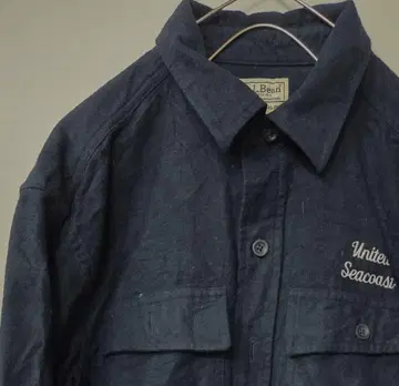 L.L.Bean 네이비 긴팔 셔츠 두꺼운 원단