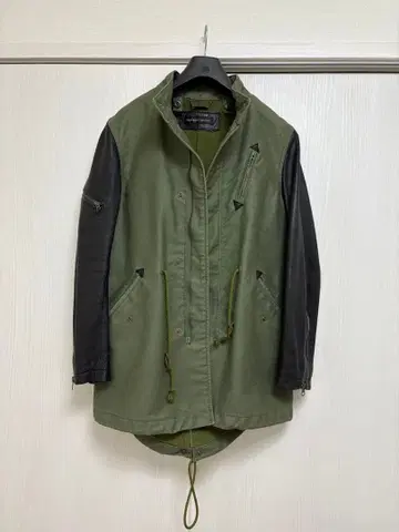 서전트 살루트 모즈 코트 가죽 밀리터리 자켓