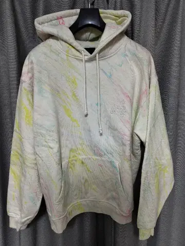 컬러풀 마블 후드티