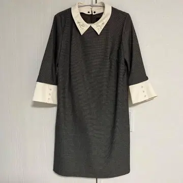 질바이 옷깃 비쥬 글렌체크 원피스