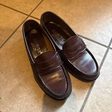 HARUTA 브라운 로퍼 22.5 EE