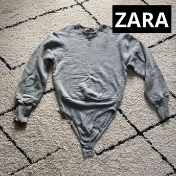 ZARA 그레이 바디수트 트레이닝복 L 사이즈
