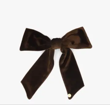샤포 도 벨루어 리본 D.클립 브라운