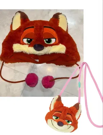 디즈니 주토피아 닉 팬캡 미니백