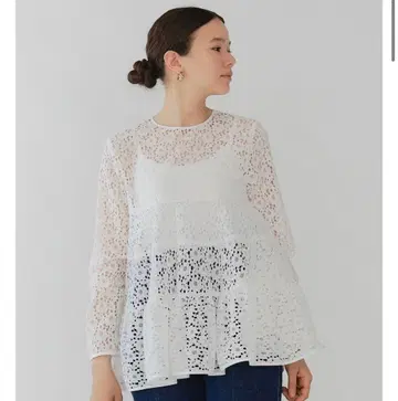 플로키 레이스 티어드 블라우스 [ 2025AW ] 38
