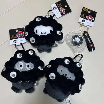 산리오 쿠로미 나리키리 키링 입체 마스코트 블랙